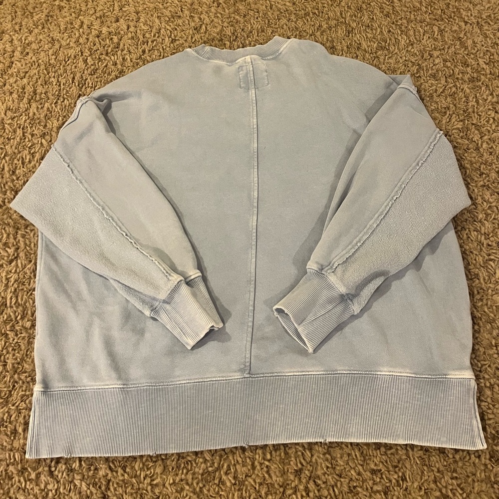 aerie Light Blue Crewneck Sweater